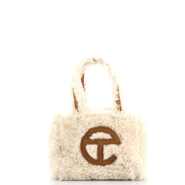 Telfar UGG Reverse Shopping Tote Shearling and Suede Small