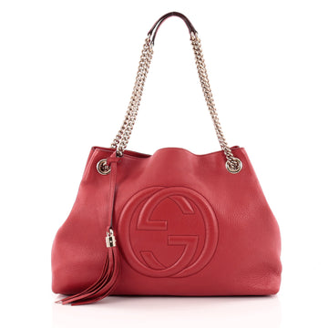 Gucci Soho Shoulder Bag Chain Strap Leather Medium