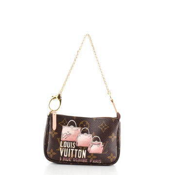 Louis Vuitton Pochette Accessoires Limited Edition Monogram Canvas Mini