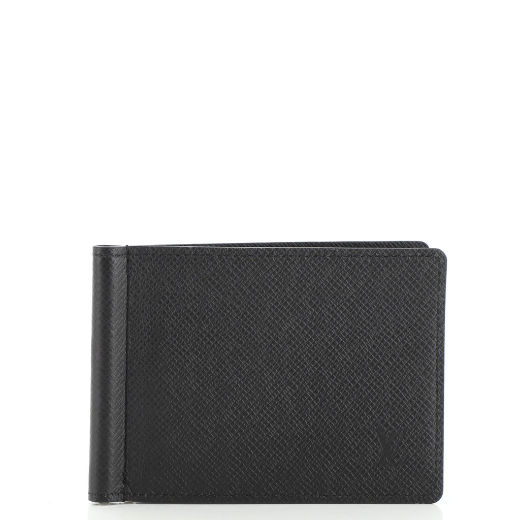 Pince Wallet - Luxury Taiga Leather Black