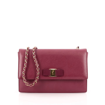 Salvatore Ferragamo Ginny Crossbody Bag Leather Medium