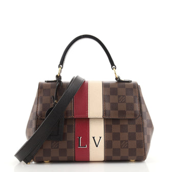 Louis Vuitton Bond Street Handbag Damier with Leather BB Brown 1321126