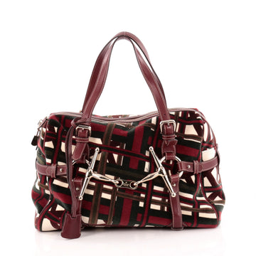 Gucci Limited Edition 85th Anniversary Boston Bag Printed Velvet