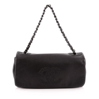 Chanel Studded CC Flap Bag Lambskin East West