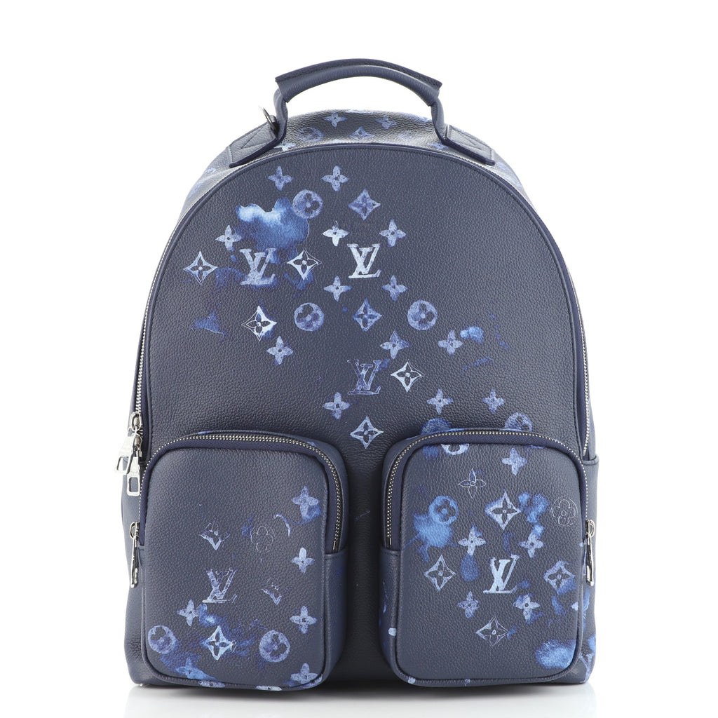 LOUIS VUITTON Monogram Watercolor Discovery Backpack Blue 867483