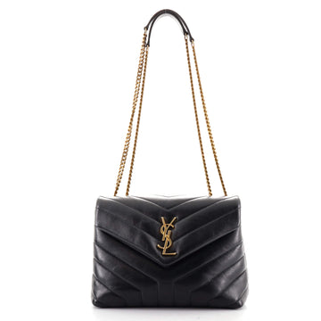 Saint Laurent LouLou Shoulder Bag Matelasse Chevron Leather Small