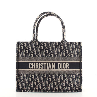 Christian Dior Book Tote Oblique Canvas Small