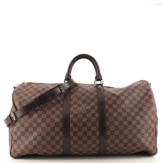 Louis Vuitton Keepall Bandouliere Bag Damier 55