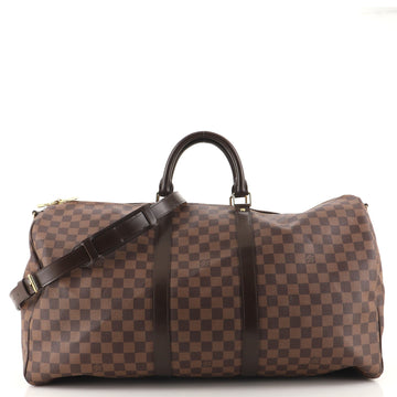 Louis Vuitton Keepall Bandouliere Bag Damier 55