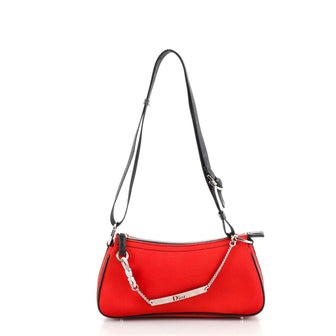 Christian Dior Hardcore Zip Shoulder Bag Jersey Small