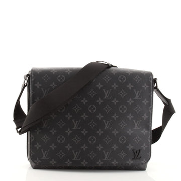 Louis Vuitton District Messenger Bag Monogram Eclipse Canvas MM