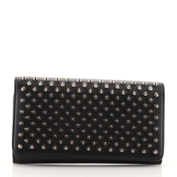 Christian Louboutin Macaron Wristlet Wallet Spiked Leather