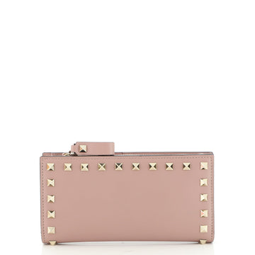 Valentino Rockstud Bifold Wallet Leather Long