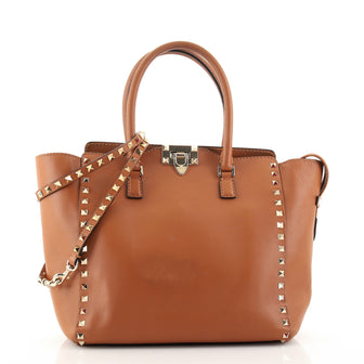Valentino Rockstud Tote Rigid Leather Medium