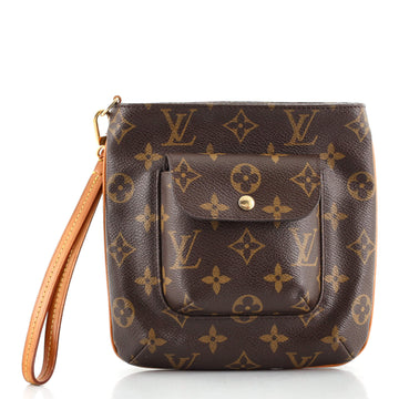 Louis Vuitton Partition Wristlet Clutch Monogram Canvas
