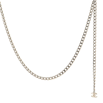 Chanel Logo Charm Chain Belt Metal