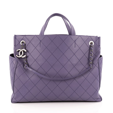 Chanel CC Pocket Tote Quilted Calfskin Large