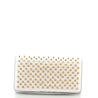 Christian Louboutin Macaron Wristlet Wallet Spiked Leather