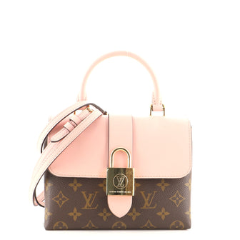 Louis Vuitton Locky Handbag Monogram Canvas with Leather BB