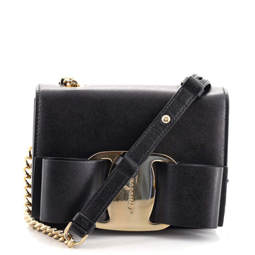 Salvatore Ferragamo Miss Vara Bow Crossbody Bag Leather Mini