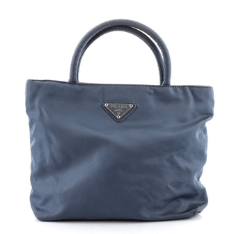 Prada Vintage Zip Tote Tessuto Small
