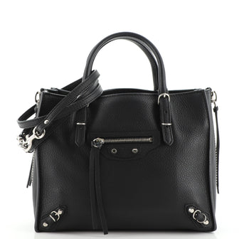 Balenciaga Papier A4 Zip Around Classic Studs Bag Leather Mini