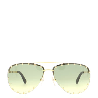 Louis Vuitton The Party Aviator Sunglasses Studded Metal