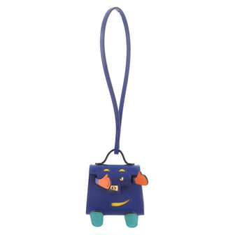 Hermes Kelly Dole Bag Charm Tadelakt with Chevre Mysore