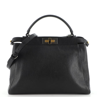 Fendi Peekaboo Bag Soft Leather Regular