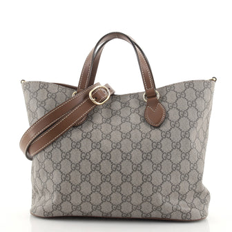 Gucci Convertible Soft Tote GG Coated Canvas Small