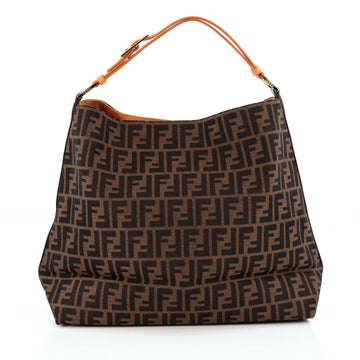 Fendi Buckle Strap Hobo Zucca Canvas Large