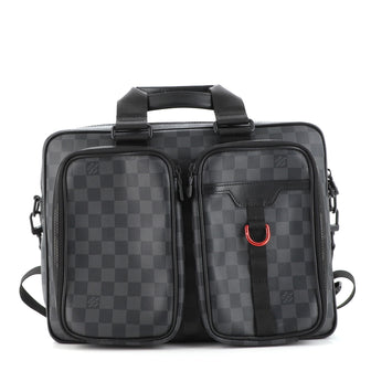 Louis Vuitton Utility Business Bag Damier Graphite