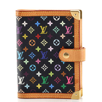 Louis Vuitton Ring Agenda Cover Monogram Multicolor with Leather PM