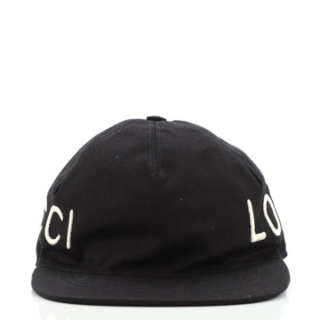 Gucci Loved Baseball Cap Embroidered Canvas