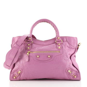 Balenciaga City Giant Studs Bag Leather Medium