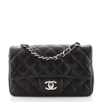 Chanel Classic Single Flap Bag Quilted Lambskin Mini