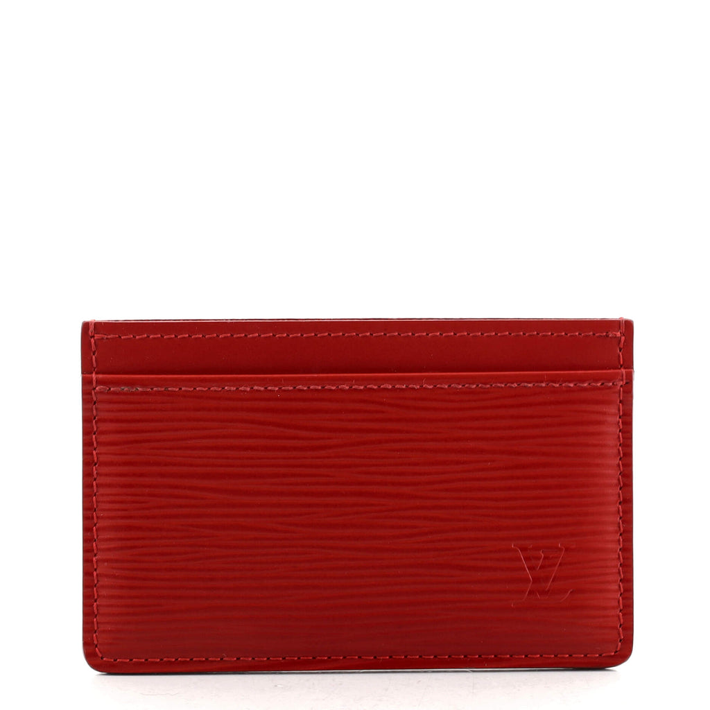Louis Vuitton Card Holder Wallet - Red Epi Leather – PROVENANCE