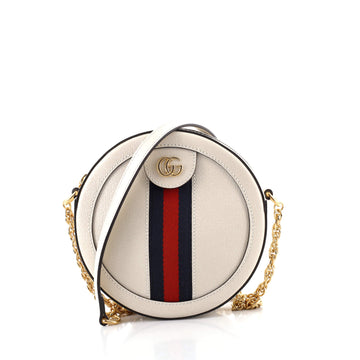 Gucci Ophidia Round Shoulder Bag Leather Mini