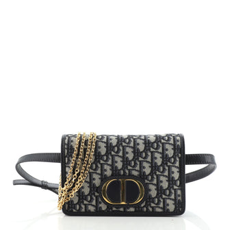 Christian Dior 30 Montaigne 2-in-1 Pouch Oblique Canvas