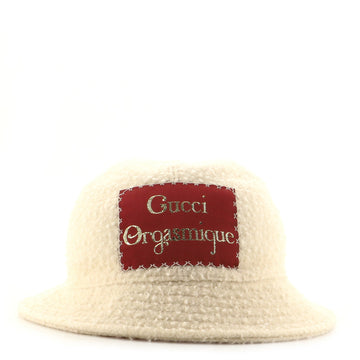Gucci Embroidered Patch Bucket Hat Wool