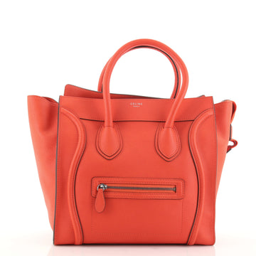 Celine Luggage Bag Grainy Leather Mini