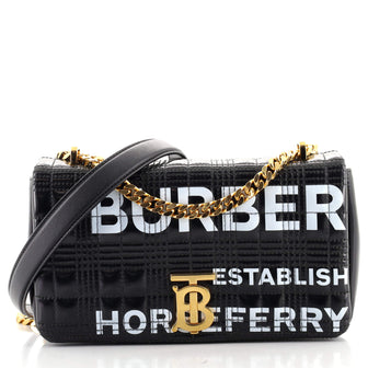 Burberry Lola Shoulder Bag Quilted Lambskin Small