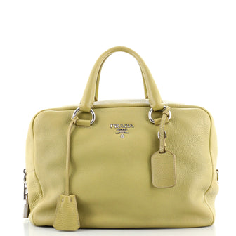 Prada Convertible Bauletto Bag Vitello Daino Medium