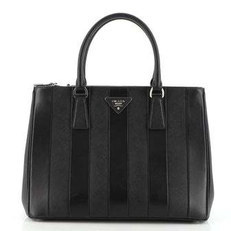 Prada Double Zip Lux Tote Saffiano Leather Medium