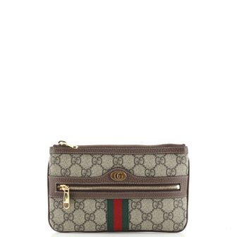 Gucci Ophidia Zip Pouch GG Coated Canvas Small