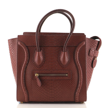 Celine Luggage Bag Python Micro