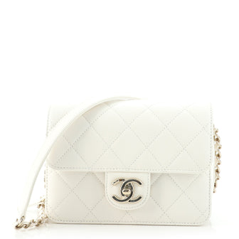 Chanel Like a Wallet Flap Bag Quilted Caviar Mini