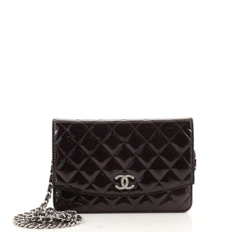 Chanel Brilliant Wallet on Chain Quilted Patent