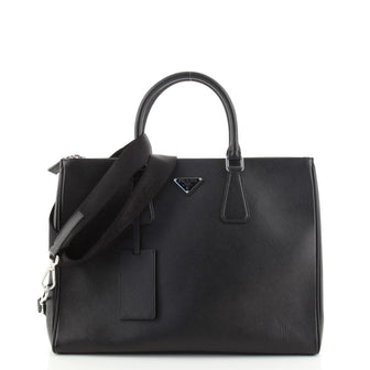 Prada Galleria Double Zip Travel Tote Saffiano Leather Large