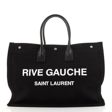 Saint Laurent Rive Gauche Shopper Tote Canvas Large